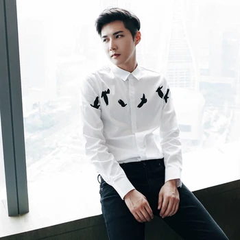 2022 Nové Muži Fashion Značky Japonskom Štýle Bavlna, Dlhý Rukáv Streetwear Tričko Chic Muž Kórejský Bežné Biele Tričko Oblečenie W100