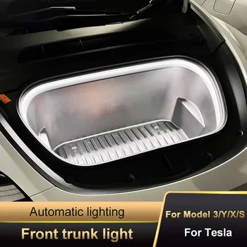 LED Auto Prednej strane Kufra Svetelné Pásy Ľahko Nainštalovať Vodotesný Flexibilný Auto Upravené Osvetlenie Neónové Svietidlo pre Tesla Model 3 Model Y X