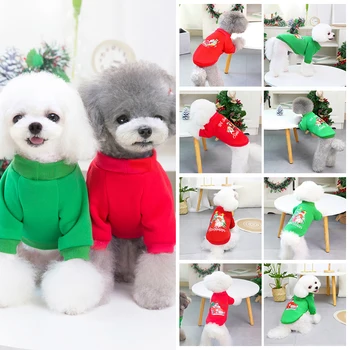 Vianočné Oblečenie Pre Psy, Nový Rok, Domáce Zvieratá Psov, Oblečenie Pre Malé A Stredné Psy Kostým Chihuahua Pet Tričko Teplé Psie Oblečenie