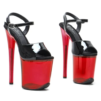 Leecabe 20 CM/8 cm Sexy Exotické Pól Tanec Striptérka mladých trend módnych farieb pól tanečná obuv sandal 1L