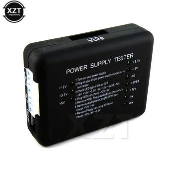 PC Počítač ATX HDD SATA Napájania Tester LED Indikácia 20 24pin PSU Diagnostický Nástroj na testovanie pre Anóda Katóda 12V 5V 3.3 V