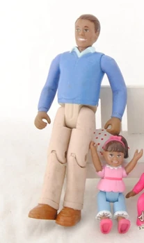 pvc obrázok modelu hračka otec a dcéra 2ks/set križovatke hnuteľného