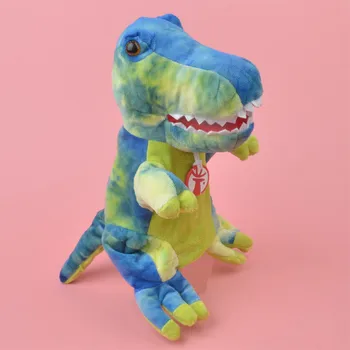 Farebný Dinosaurus strane bábkové Vzdelávania plyšové hračky, Šteňa Plnené Dieťa / Deti Rozvíjať Hračka Bábika Darček