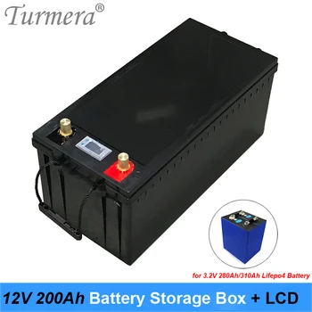 Turmera 12V Batérie, Úložný Box s LCD Displej 3.2 V 200Ah 280Ah 310Ah 320Ah Lifepo4 Batérie, Solárneho Energetického Systému alebo UPS Použitie