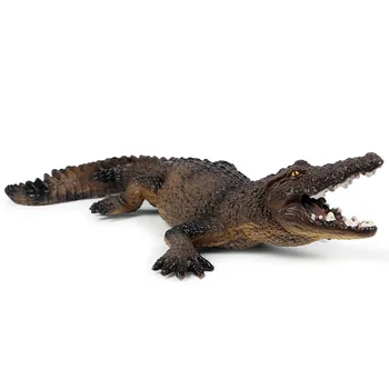 Detí žijúcich zvierat model simulácie krokodíla hračka pre ochranu životného prostredia pevné statický model ozdoby krokodíla alligator