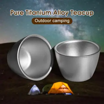Mini 45ml Titán Víno Šálku Čaju Mini Pitnej Hrnček Ľahký Pre Domáce Kancelárie Outdoor Camping Piknik Turistika