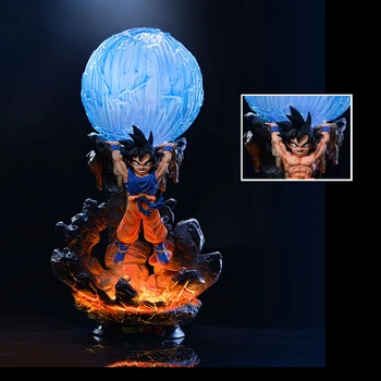20 cm Dragon Ball Obrázok Polovicu Tela Vymeniteľné Ducha Bomba Son Goku Akcie Obrázok PVC Osvetlené Zberateľstvo Model Hračky Darček