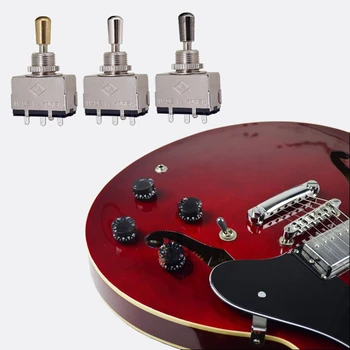 3 Spôsob Elektrická Gitara Kovový Prepínač pre LP s Mosadznými Tip ,Elektronika pre Elektrické Gitary, 24BD