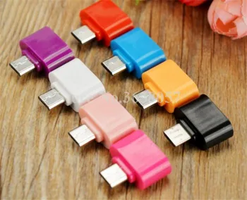 farebné Micro USB Na USB OTG Mini Adaptér Converter Pre Android Smart Telefónu Otg Converter Kábel Usb Otg