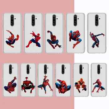 Disney Spiderman Telefón puzdro pre Samsung A51 A52 A71 A12 pre Redmi 7 9 9A pre Huawei Honor8X 10i Jasné Prípade