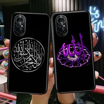 Arabské Moslimské Islamskej Vzor Jasné, Telefón puzdro Na Huawei Honor 20 10 9 8A 7 5T X Pro Lite 5G Black Etui Coque Hoesjes Komické Fas