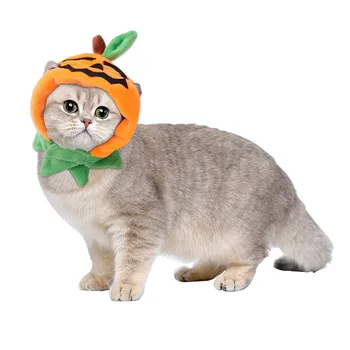Roztomilý Tekvica Pet Klobúk Halloween Pet, Pes, Mačka Klobúk Zdobiť Headdress Malý Pes Mačka Cosplay Kostým Foto Prop Psa Produkty