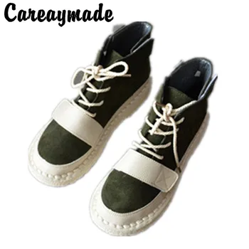 Careaymade-dámske krátke topánky s mäkkou podrážkou nálepky študentov, topánky,kórejčina originálne Dámske Ležérne topánky,Prispôsobiteľné farby