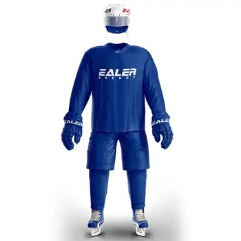 Han Kačica doprava zadarmo lacné modrá Školenia oblek hokejové dresy s Han Kačica logo prispôsobené na sklade
