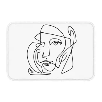 Pablo Picasso Jednom Riadku, Abstraktné Umenie, Rohožky Mat Anti-Slip Vaňa Kuchyňa Vstup Spálne, Obývacia Izba Koberec Koberec 40*60 cm