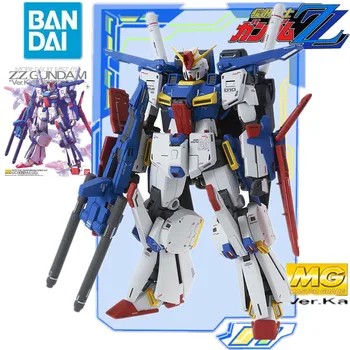 MG 1/100 Bandai Gundam Model Auta Anime Obrázok MSZ-010S ZZ GUNDAM Nastavte Pravý Gunpla Model Akčná Hračka Obrázok Hračky pre Deti,
