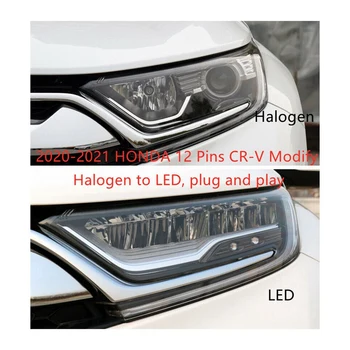 Do roku 2020 2021 Honda CR-V CRV 12 Pinov Z Halogénové LED Reflektor Adaptér Drôt Postroj Lampa Upgrade Modifikované Zapojenie