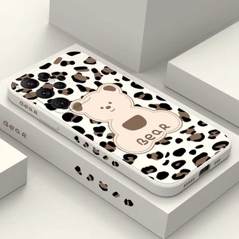 Leopard Medveď Telefón puzdro Pre Samsung Galaxy S22 S21 S20 Ultra Plus FE S10 S9 S10E Poznámka 20 ultra 10 9 Plus Kryt