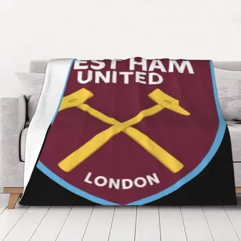West Ham United Farba Erb Uhlie Tenká Bavlna Prikrývky Na Posteľ Vážený Deka Cestovné Prikrývky