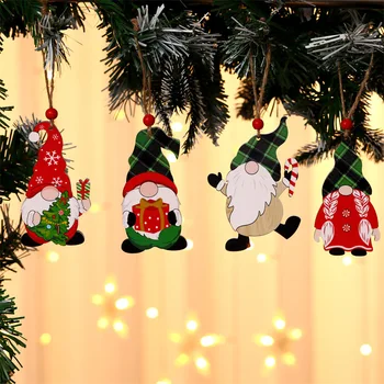 Drevené Vianočný Stromček Kúzlo Maľované Starý Muž, Rudolf Vzor Vianočné Dekorácie pre Domov 2023 Anonymný Bábika Izba Dekor Dary