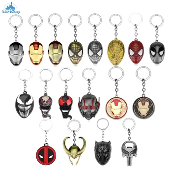 Disney Film Avengers Superhrdina Keychain Prívesok Trendy Spiderman Keyring Módne Iron Man Kľúča Držiteľa Darčeky Pre Fanúšikov Priateľovi