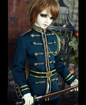 Nové bábiky oblečenie vznešený princ retro krátke vojenskú uniformu jednotné pre DD SD 1/3 strýko Akceptovať Vlastnú Bábiku Príslušenstvo