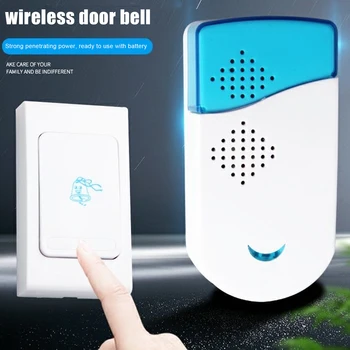 Bezdrôtový zvonček Anti-Interferencie na Stenu Domov Dvere Krúžok Bell Bezpečnostný Prístupový Systém NK-Nakupovanie
