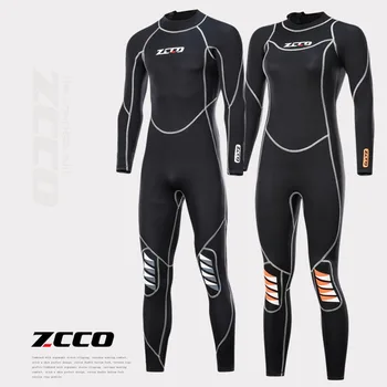 Muži Wetsuits 3 mm Neoprénu Plný Potápanie Obleky, Surfovanie, Plávanie Dlhý Rukáv Udržať v Teple Predné Zip pre Vodné Športy