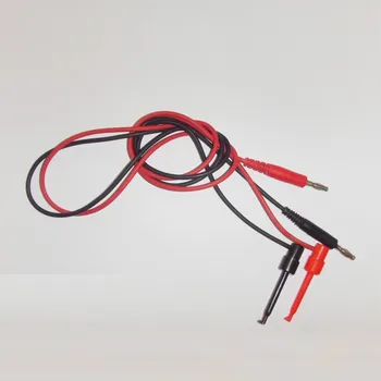 10 pár vysokej kvality 16awg silikónové drôt black red 4 mm Banánových na Meď Dual Test Háčik Klip Kábel Viesť Drôt x 1m