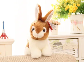 nový roztomilý plyšový zajac hračka vysokej kvality hnedé králik bábika darček asi 26 cm