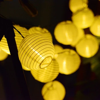 mycyk Solárne lampy reťazce predávajú ako horúce koláče 30led svietidlá vodeodolného nylonu handričkou vonkajšie svadobné nádvorie festival svetiel nové
